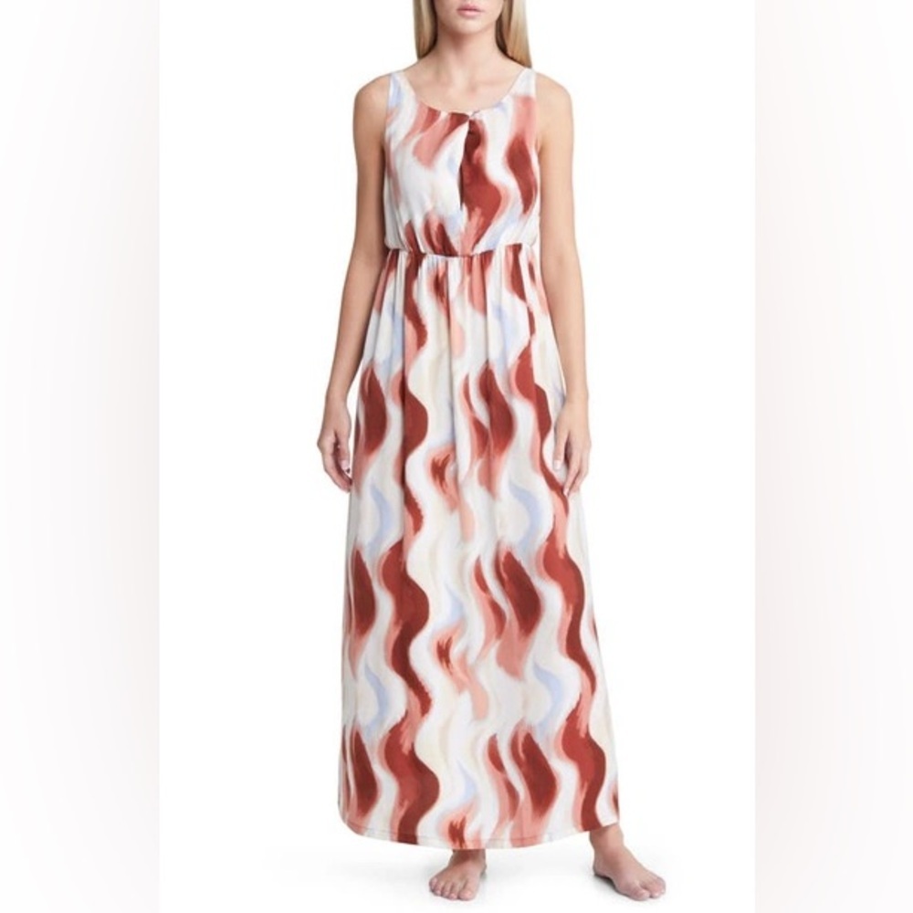 Open Edit S Twist Front Satin Dress